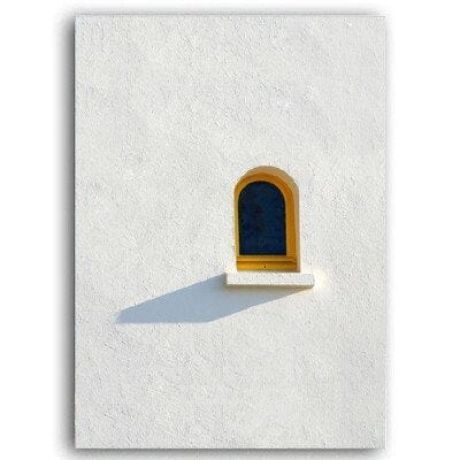 Minimalist Scandinavian Facade Canvas Art - Image 1