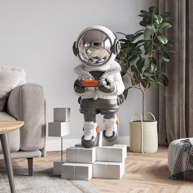 Life-Size Gamer Astronaut Statue