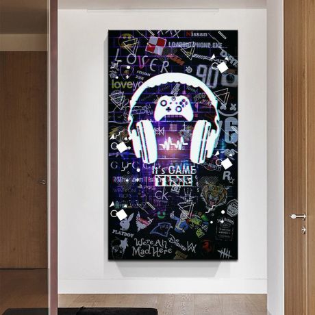 Gamer Headphone Canvas Art - Image 5