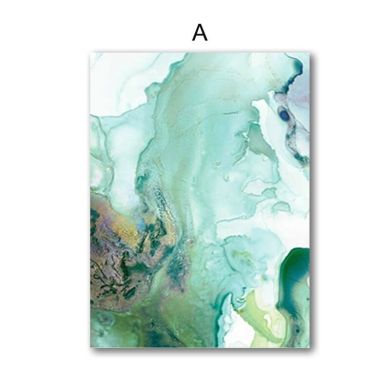 Mint Green Marble Liquid Canvas Art - Image 7