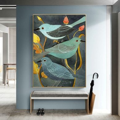 Nightingale Bird Canvas Art - Image 2