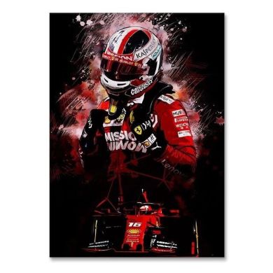Charles Leclerc Formula 1 Canvas Art - Image 6