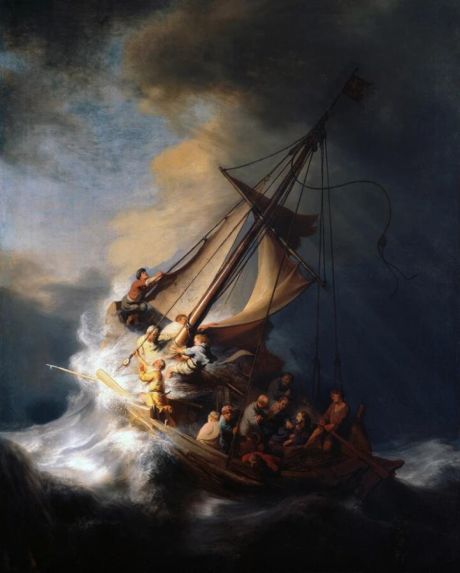 The Storm on The Sea of Galilee Canvas Art - Image 7
