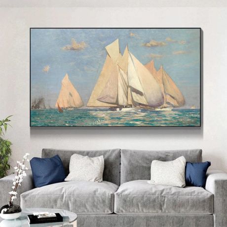 Vintage Sailors Ship Canvas Art - Image 3