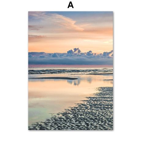 Seaside Sunset Gallery Wall Canvas Art - Image 5