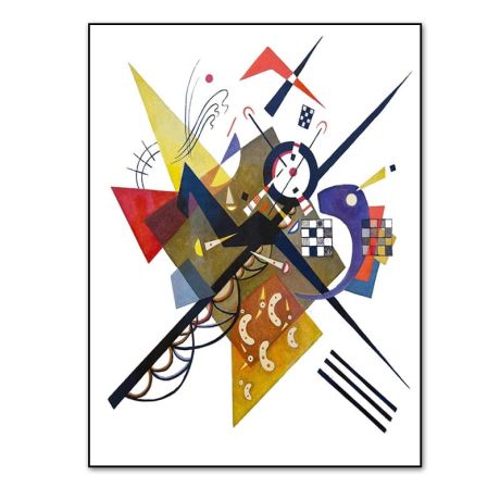 Watercolor Kandinsky Graphics Canvas Art - Image 8