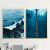 Daedalus Designs - Deep Blue Sea Pier Gallery Wall Canvas Art - Review
