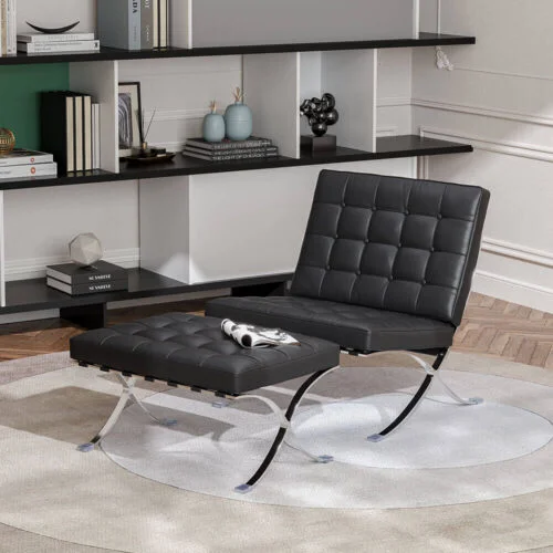 Daedalus Designs - Barcelona Chair with Ottoman | Genuine Leather - Review