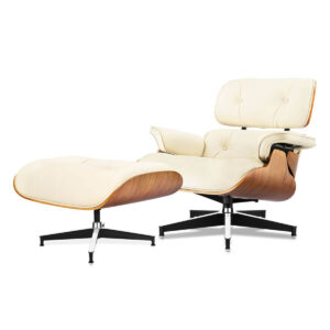 Daedalus Designs - Eames Lounge Chair with Ottoman Walnut Ivory White - Review