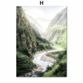 Daedalus Designs - Green Forest Canyon River Gallery Wall Canvas Art - Review