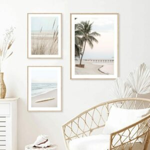 Daedalus Designs - Waves Beach Reed Bush Trail Gallery Wall Canvas Art - Review