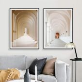 Daedalus Designs - Morocco Circular Arches Hallway Canvas Art - Review
