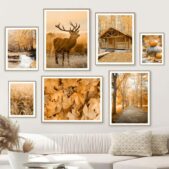 Daedalus Designs - Nature Deer Forest Cabin Gallery Wall Canvas Art - Review