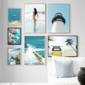 Daedalus Designs - Bikini Beach Surfer Palm Tree Canvas Art - Review