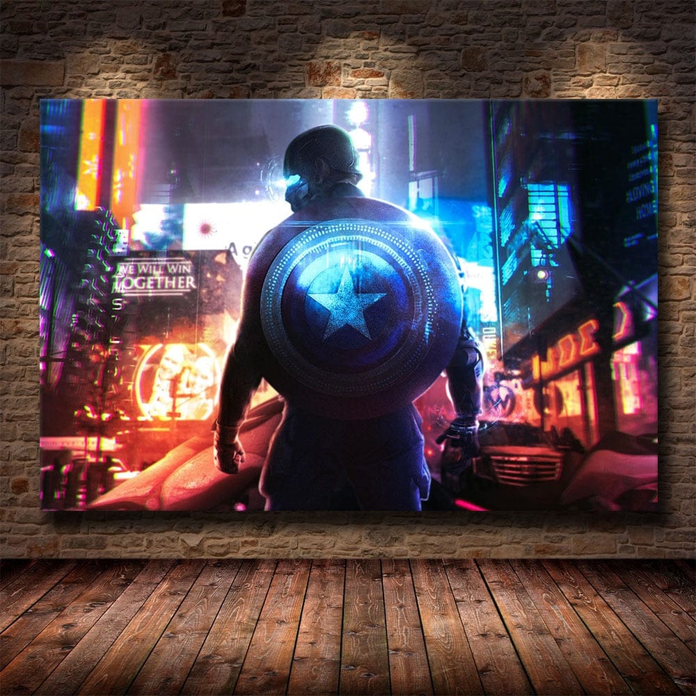 Daedalus Designs - Cyberpunks Captain America Canvas Art - Review