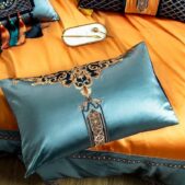 Daedalus Designs - Aesop Blue Silk Luxury Jacquard Duvet Cover Set - Review