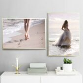 Daedalus Designs - Poney Flower Girl Sea Beach Canvas Art - Review