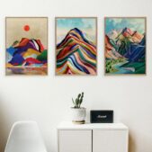 Daedalus Designs - Mountain Sun Sea Rainbow Canvas Art - Review