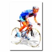 Daedalus Designs - Geometric Polygonal Cyclist Canvas Art - Review