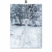 Daedalus Designs - Cabin In The Snow Forest Gallery wall Canvas Art - Review