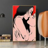 Daedalus Designs - Nude Couple Intimate Kiss Canvas Art - Review