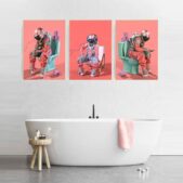 Daedalus Designs - Space Astronaut on Toilet Sitting Canvas Art - Review