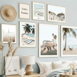 Daedalus Designs - Summer Beach Van Life Gallery Wall Canvas Art - Review