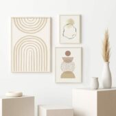 Daedalus Designs - Boho Golden Eucalyptus Leaves Gallery Wall Canvas Art - Review