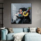 Daedalus Designs - Thinking Monkey With Headphones Canvas Art - Review