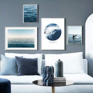 Daedalus Designs - Whale Ocean Beach Waves Gallery Wall Canvas Art - Review