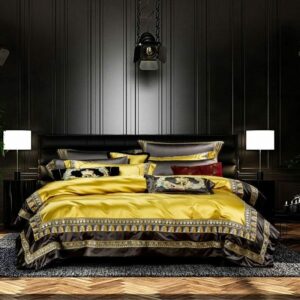 Daedalus Designs - Helios Yellow Silk Luxury Jacquard Duvet Cover Set - Review