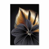 Daedalus Designs - Black Golden Leaf Canvas Art - Review