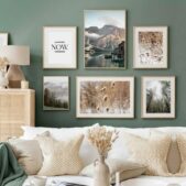 Daedalus Designs - Nature Mountain Lakeview Gallery Wall Canvas Art - Review