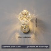 Daedalus Designs - Dandelion Crystal Bedroom Wall Lamp - Review