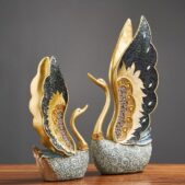 Daedalus Designs - Golden Blue Swan Statue - Review