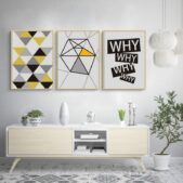 Daedalus Designs - Abstract Geometric WHY Letters Canvas Art - Review