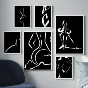 Daedalus Designs - Nude Lady Silhouette Gallery Wall Canvas Art - Review