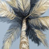 Daedalus Designs - Gold Tropical Tree Palm Leaves Canvas Art - Review