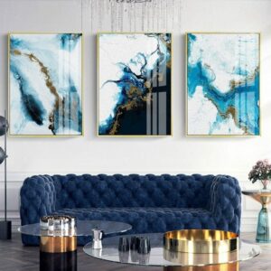 Daedalus Designs - Sapphire Blue Marble Canvas Art - Review