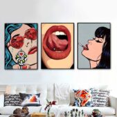 Daedalus Designs - Wild Sexy Red Lips Gallery Wall Canvas Art - Review