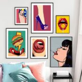 Daedalus Designs - Wild Sexy Red Lips Gallery Wall Canvas Art - Review