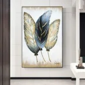 Daedalus Designs - Abstract Golden Feather Canvas Art - Review
