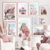 Daedalus Designs - Sakura Tokyo Kyoto Fuji Mountain Gallery Wall Canvas Art - Review
