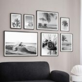 Daedalus Designs - Black White Surf Beach Gallery Wall Canvas Art - Review