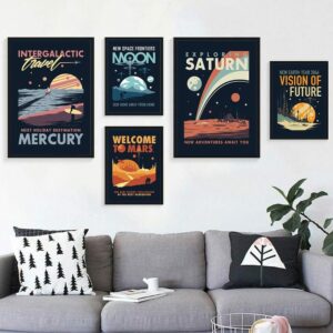 Daedalus Designs - Intergalactic Travel Planets Gallery Wall Canvas Art - Review