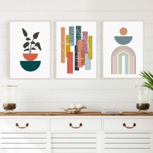 Daedalus Designs - Boho Abstract Shapes & Lines Gallery Wall Canvas Art - Review