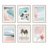 Daedalus Designs - Pink Aegean Sea Gallery Wall Canvas Art - Review