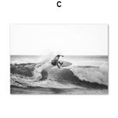 Daedalus Designs - Black White Surf Beach Gallery Wall Canvas Art - Review