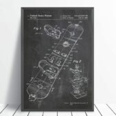 Daedalus Designs - Vintage Snowboard Patent Blueprint Canvas Art - Review