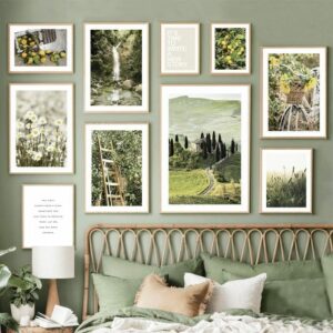 Daedalus Designs - Meadow Orange Garden Waterfall Gallery Wall Canvas Art - Review